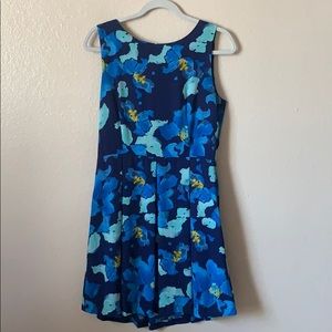 Floral Pleated Front Dress